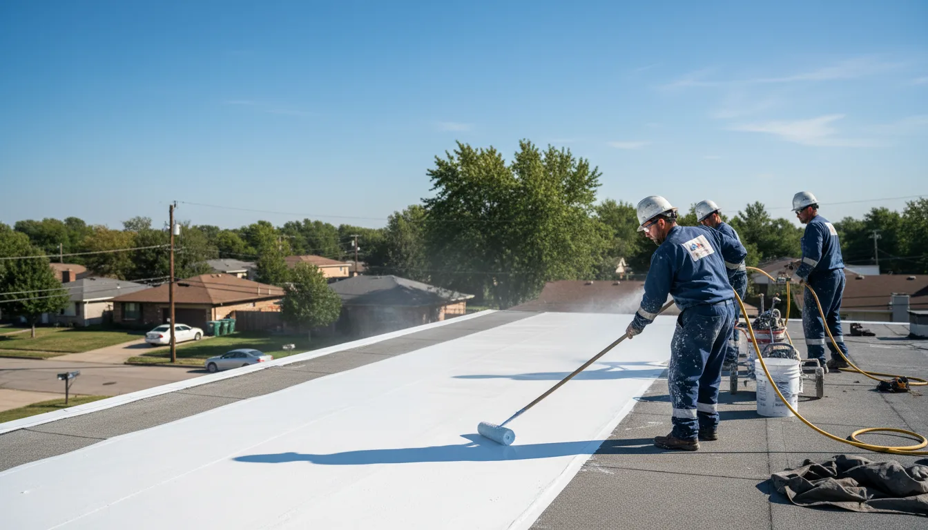 Commercial roof coating in Eskdale, WV near me